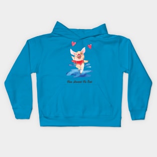 Happy Dancing Vegan Pig Kids Hoodie